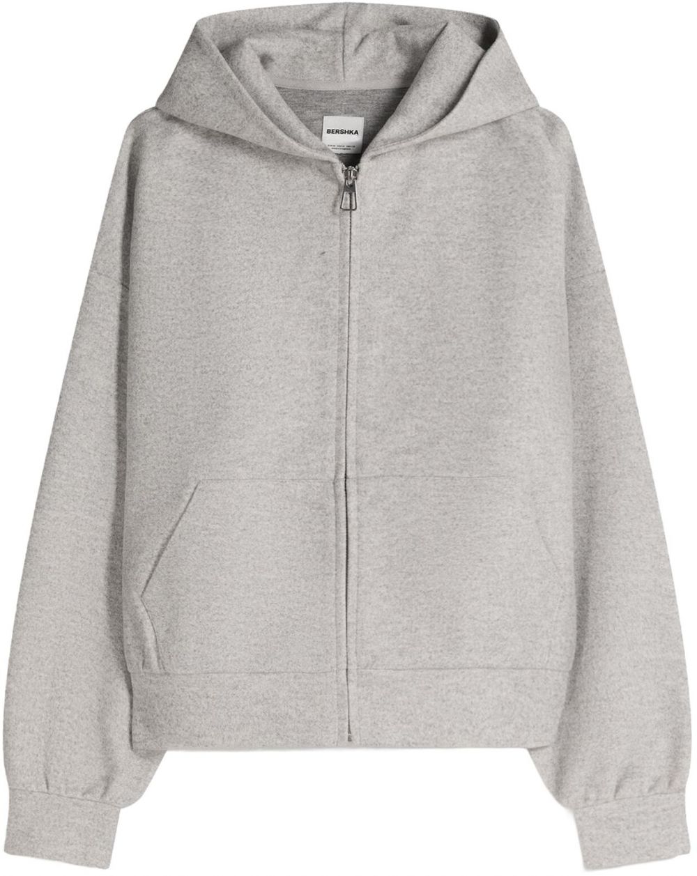 Bershka Tepláková bunda  sivá