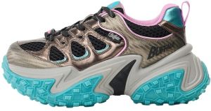 BUFFALO Nízke tenisky 'CERBO'  tyrkysová / ružová / čierna