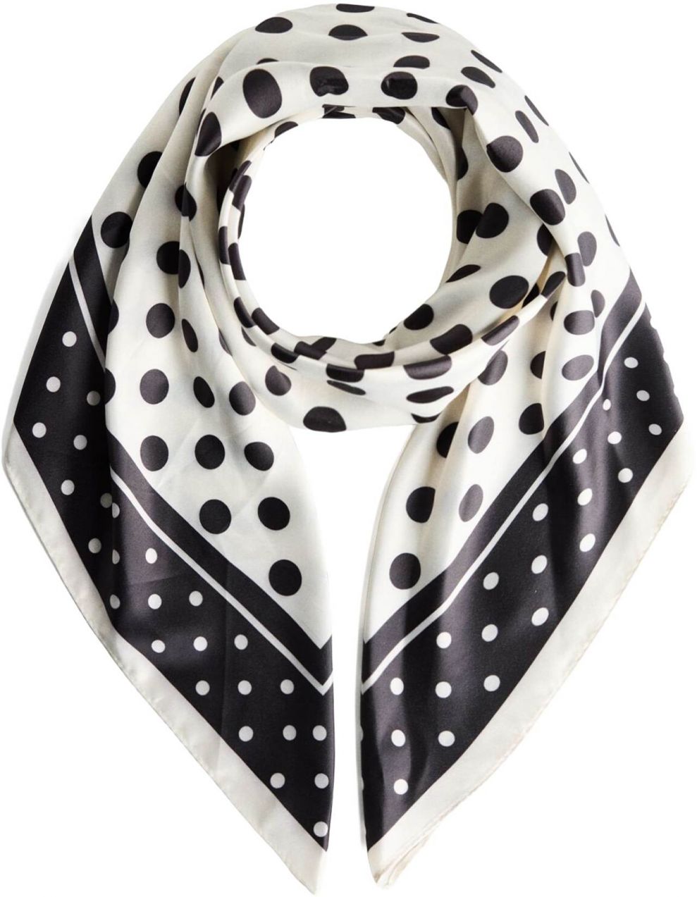 Bershka Šatka  čierna / biela