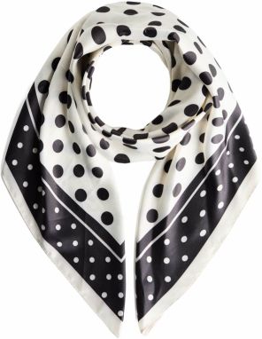 Bershka Šatka  čierna / biela