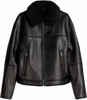 Bershka Prechodná bunda  čierna