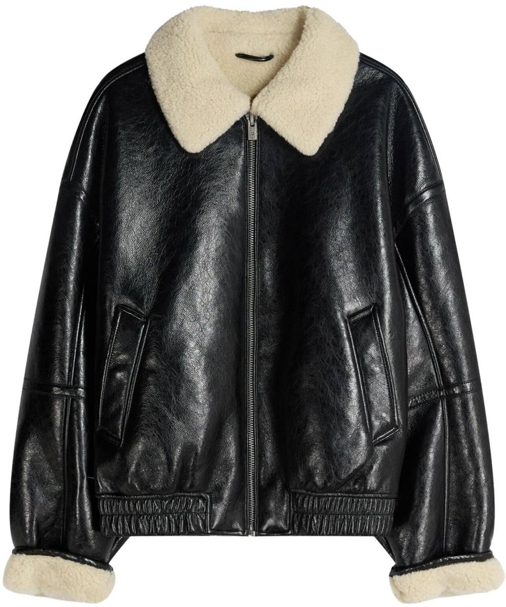 Bershka Prechodná bunda  čierna