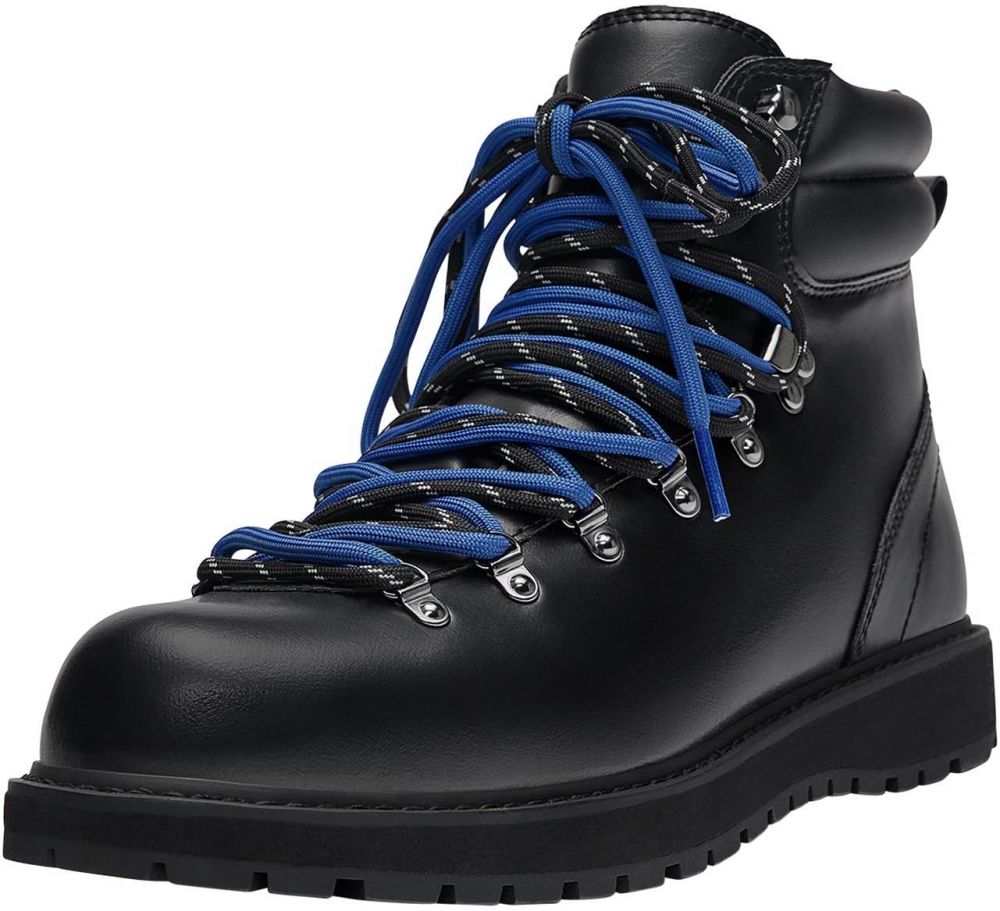 Pull&Bear Šnurovacie čižmy  čierna