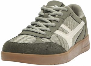 Pull&Bear Nízke tenisky  svetlobéžová / kaki / olivová