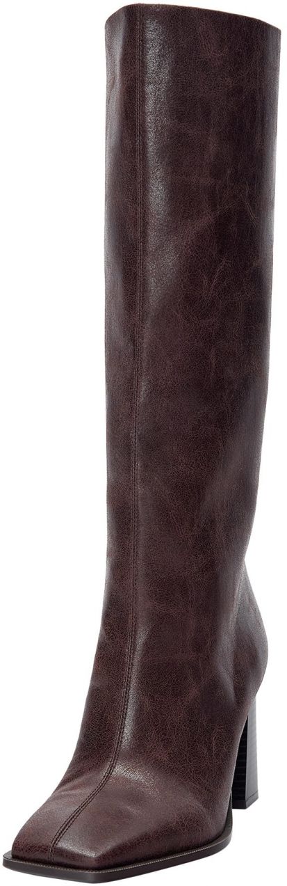 Pull&Bear Čižmy  tmavohnedá