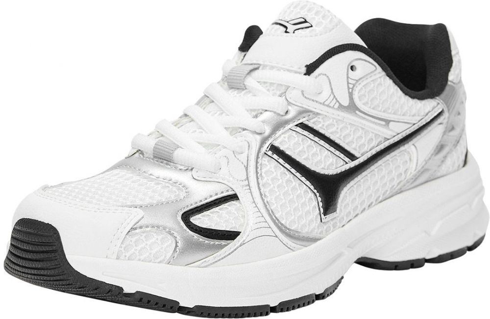 Pull&Bear Nízke tenisky  čierna / strieborná / biela