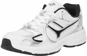 Pull&Bear Nízke tenisky  čierna / strieborná / biela