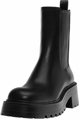 Pull&Bear Chelsea čižmy  čierna