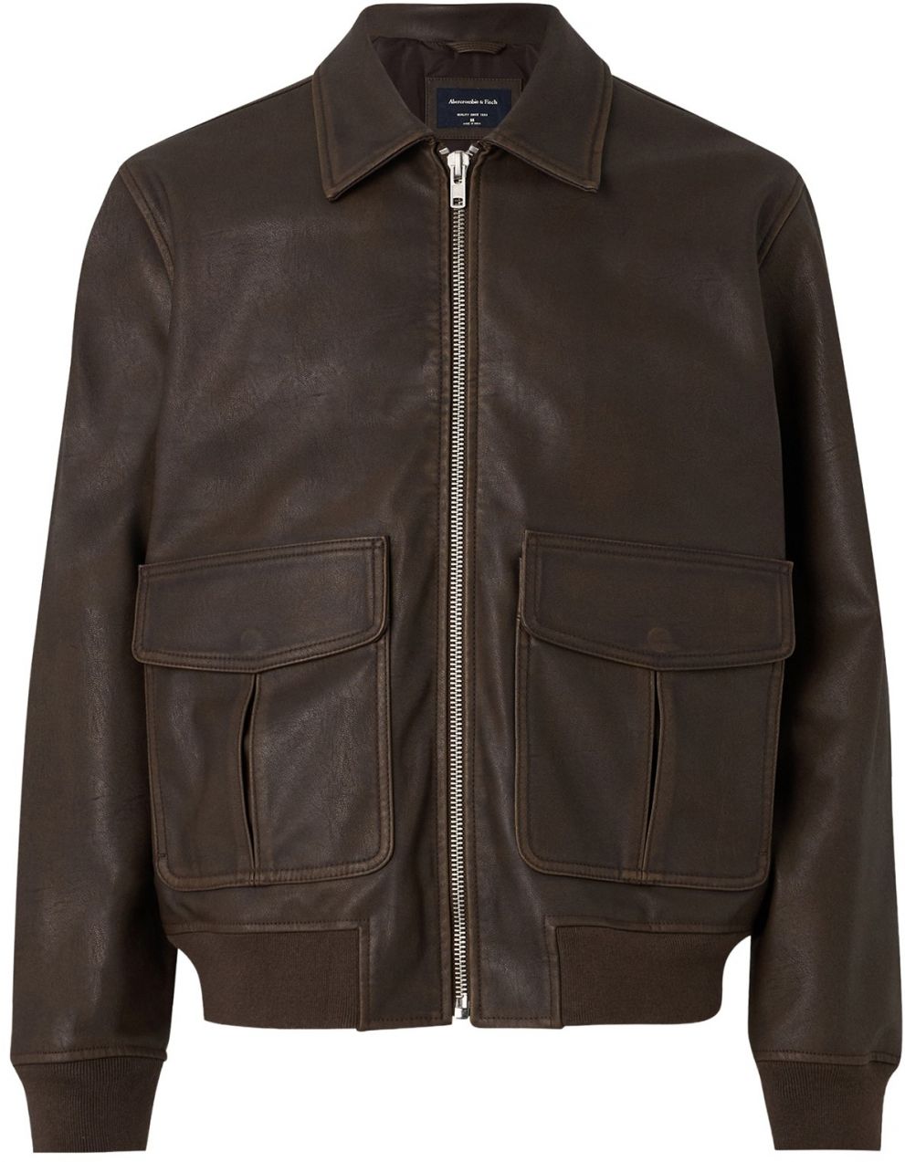 Abercrombie & Fitch Prechodná bunda  tmavohnedá