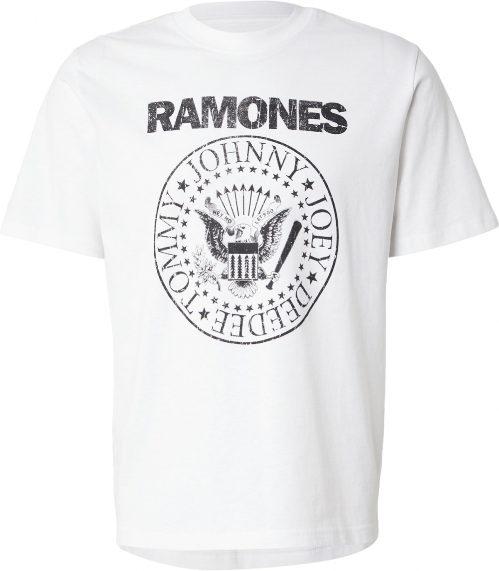 Jack & Jones Premium Tričko 'JPRBLURAMONES'  čierna / biela