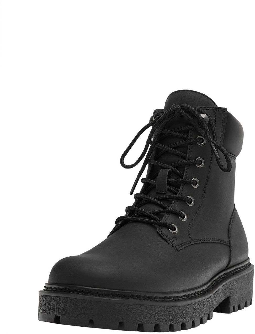 Pull&Bear Šnurovacie čižmy 'STWD'  čierna