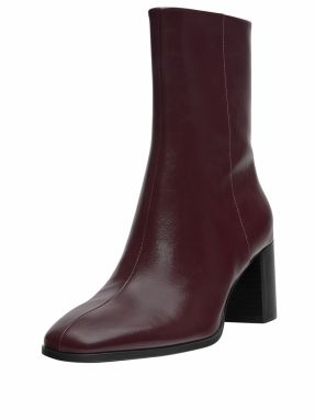 Pull&Bear Členkové čižmy  gaštanová