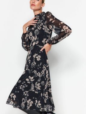 Trendyol Šaty  piesková / čierna