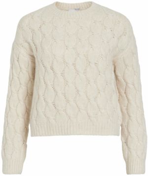 VILA Sveter 'VIGULLA'  krémová