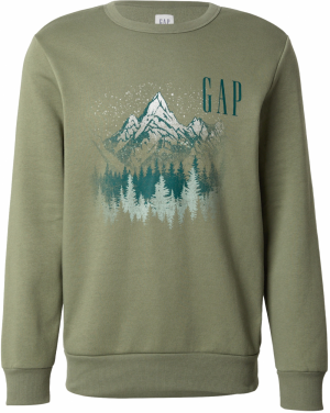 GAP Mikina  zelená / mätová / jedľová / biela