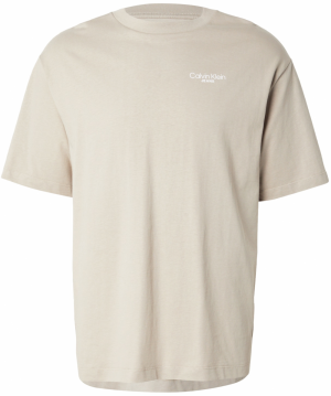 Calvin Klein Jeans Tričko  svetlohnedá / biela