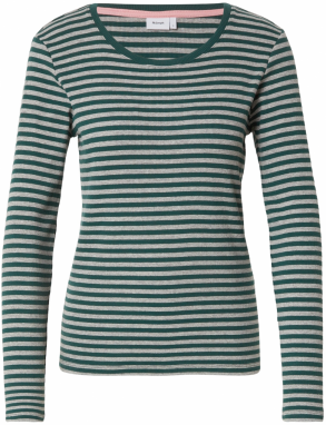 NÜMPH Tričko 'MELANY'  sivá melírovaná / jedľová