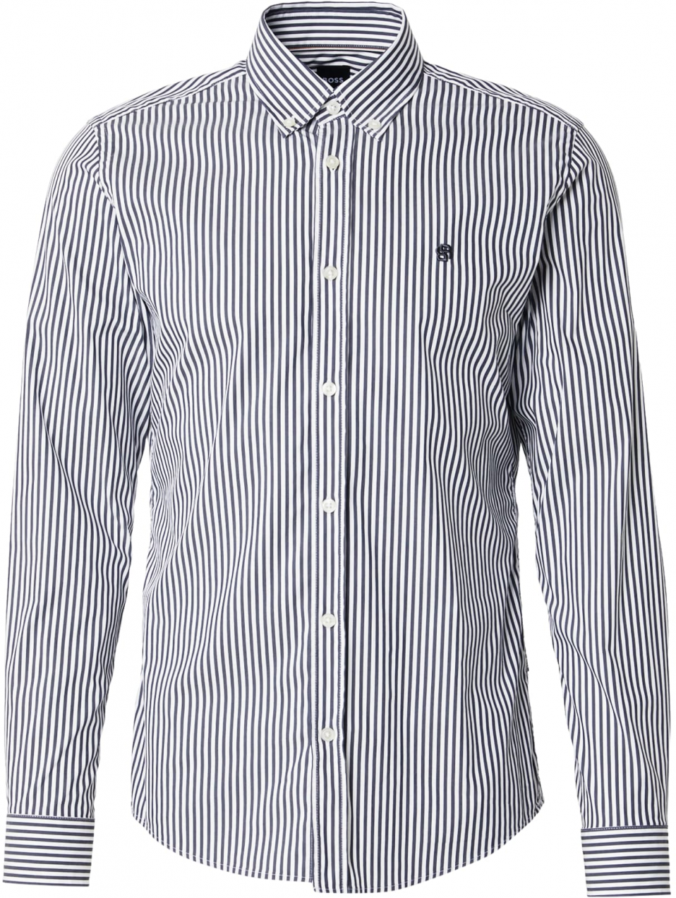 BOSS Košeľa 'H-Roan'  námornícka modrá / biela