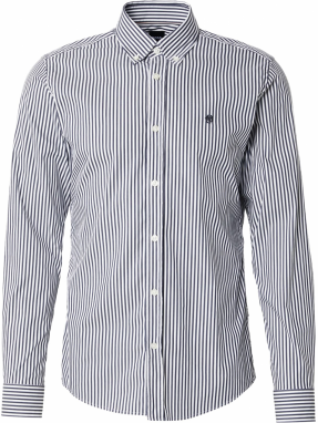 BOSS Košeľa 'H-Roan'  námornícka modrá / biela