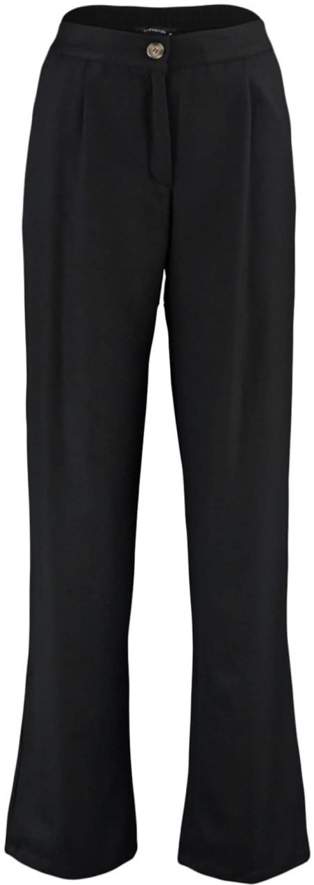 Trendyol Plisované nohavice  čierna