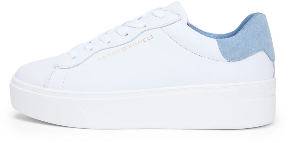 TOMMY HILFIGER Nízke tenisky 'CHIC'  svetlomodrá / zlatá / biela