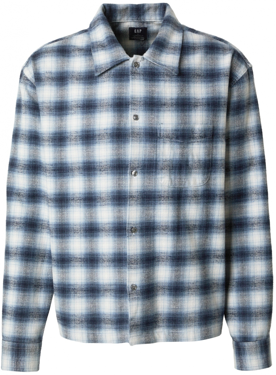 GAP Košeľa  modrá / svetlomodrá / čierna / biela