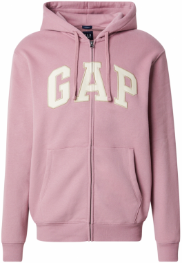 GAP Tepláková bunda  svetlofialová / biela