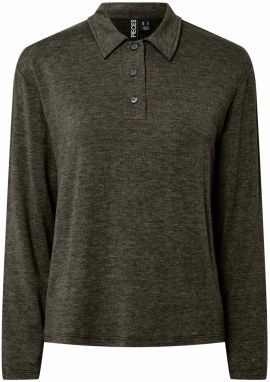 PIECES Tričko 'PCRitt'  hnedá melírovaná