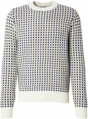 Only & Sons Sveter 'ONSMUSA'  krémová / zafírová