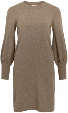 VILA Pletené šaty 'VIKerry'  hnedá melírovaná