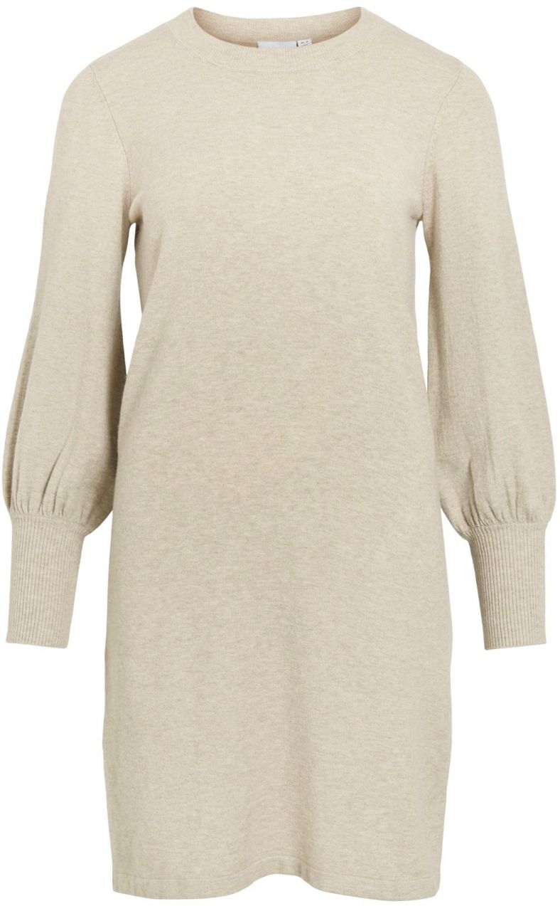 VILA Pletené šaty 'VIKERRY'  béžová melírovaná