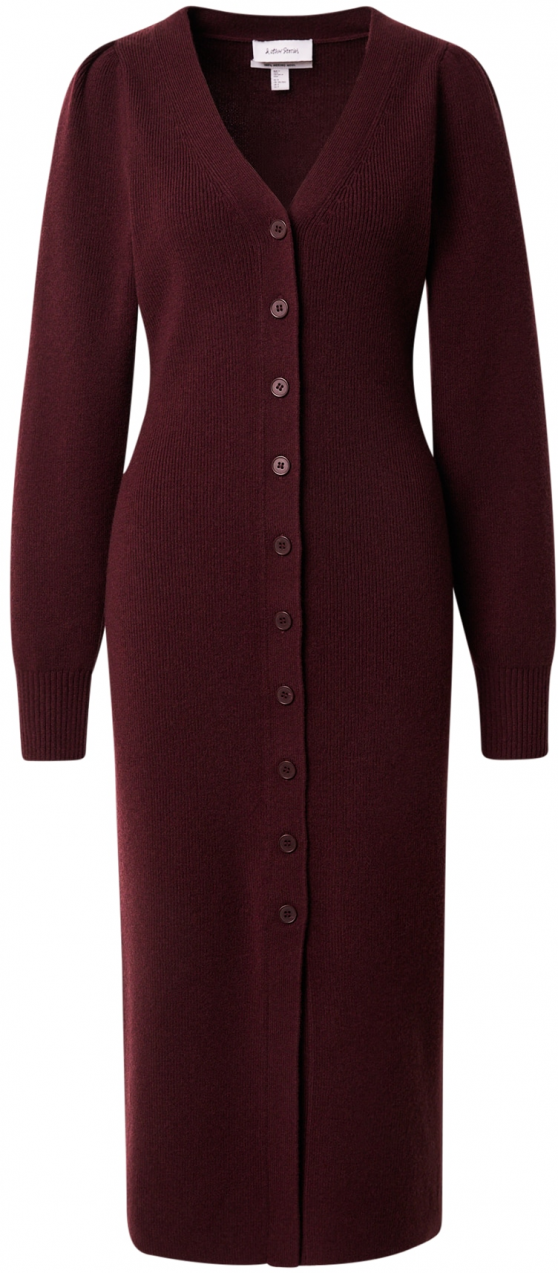& Other Stories Pletené šaty  vínovo červená