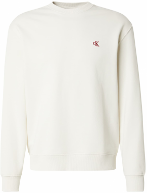 Calvin Klein Jeans Mikina  biela