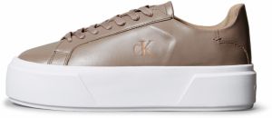 Calvin Klein Nízke tenisky  farba ťavej srsti / tmavošedá