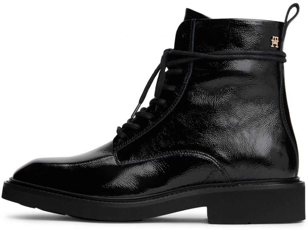 TOMMY HILFIGER Šnurovacie členkové čižmy  čierna