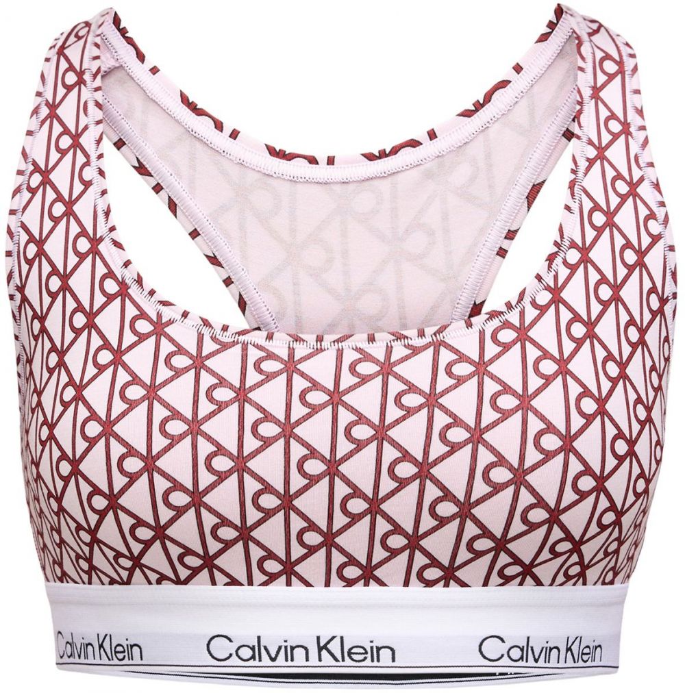 Calvin Klein Underwear Podprsenka  tmavoružová / čierna / biela