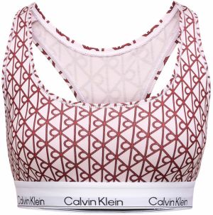 Calvin Klein Underwear Podprsenka  tmavoružová / čierna / biela