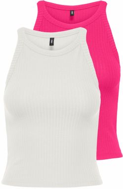 ONLY Top 'ONLEMMA'  fuksia / biela
