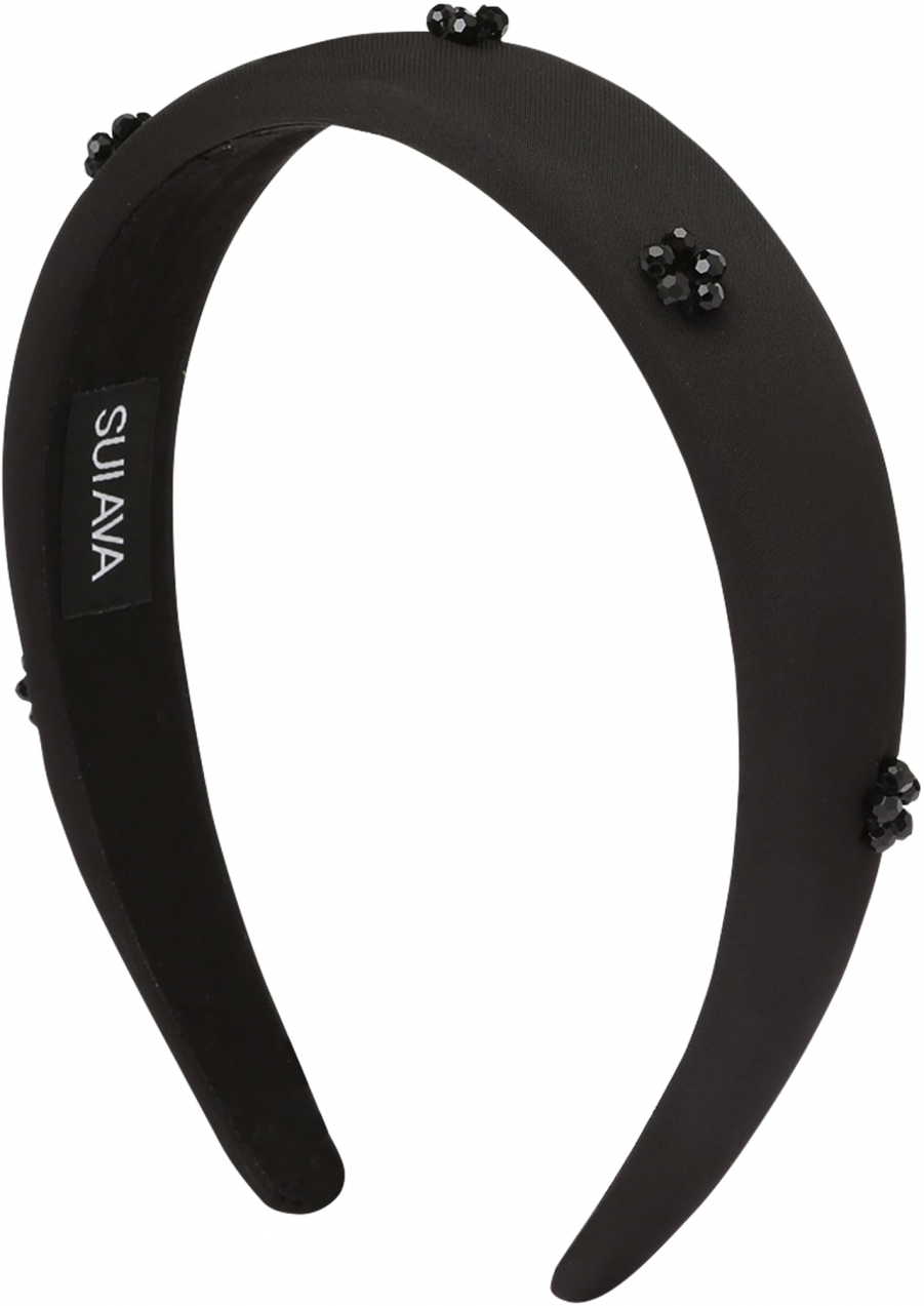 SUI AVA Bižutéria do vlasov  čierna