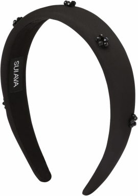 SUI AVA Bižutéria do vlasov  čierna