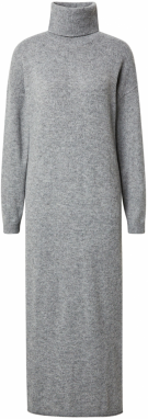 VILA Pletené šaty 'VIBREENA'  sivá melírovaná