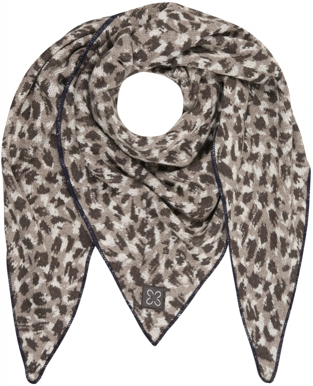 CODELLO Šatka  sivá / farby bahna / biela