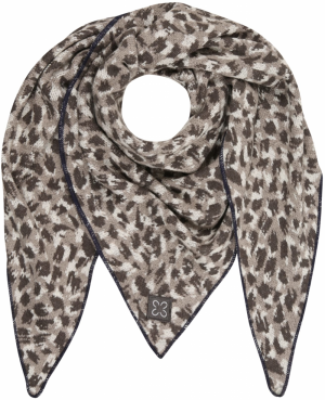 CODELLO Šatka  sivá / farby bahna / biela