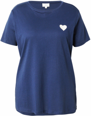 ONLY Carmakoma Tričko 'CARNINNA'  tmavomodrá / biela
