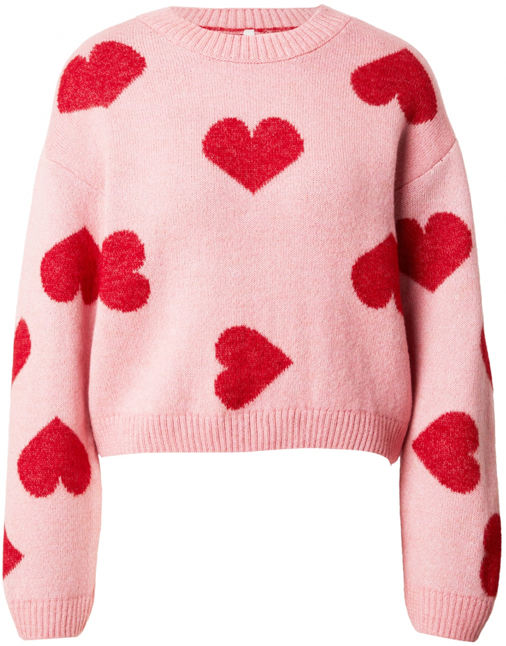 ONLY Sveter 'ONLHAPPIE'  ružová / červená