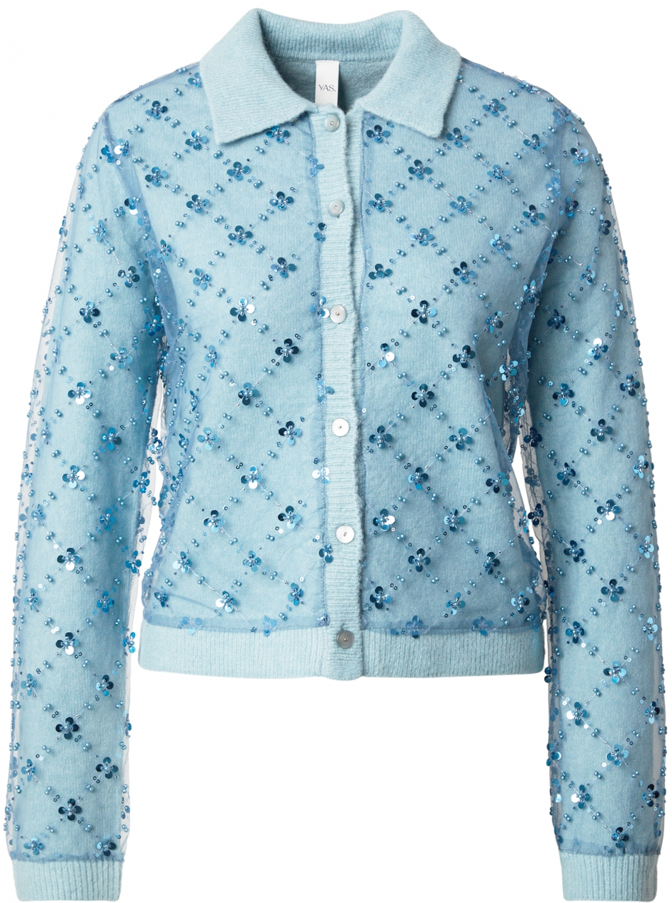 YAS Kardigán 'YASMERILLA'  námornícka modrá / svetlomodrá