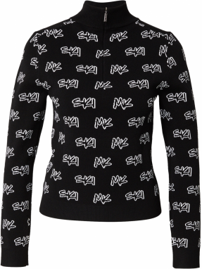 MICHAEL Michael Kors Sveter 'SKI'  čierna / biela
