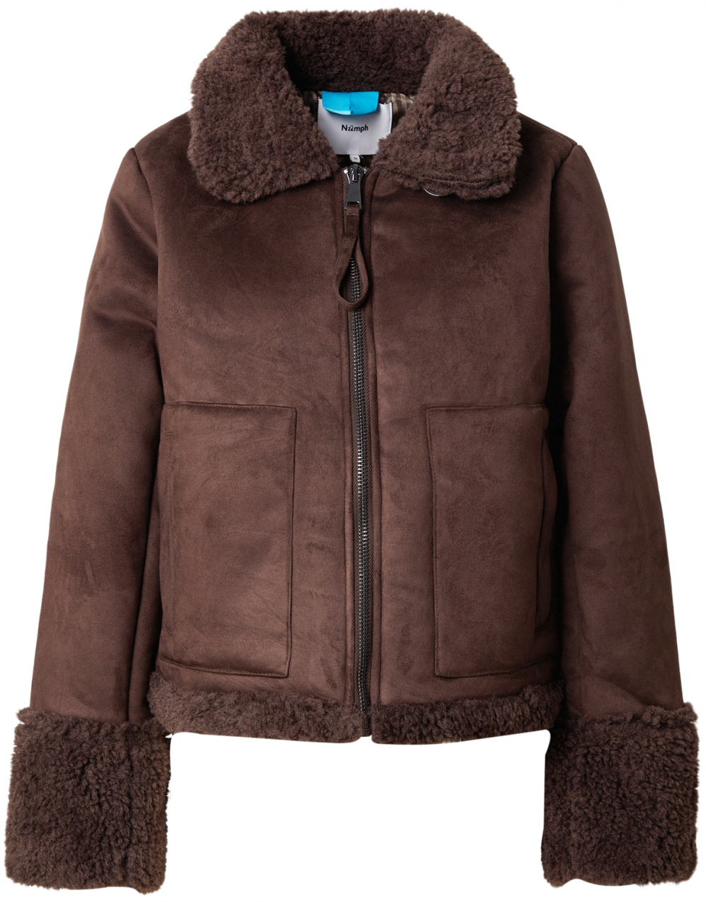 NÜMPH Prechodná bunda 'OLI'  tmavohnedá