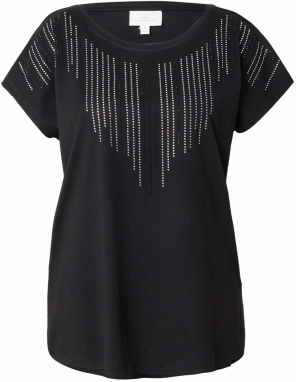 ONLY Carmakoma Tričko 'CARLULA'  čierna / strieborná