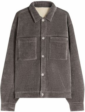 Bershka Prechodná bunda  tmavosivá